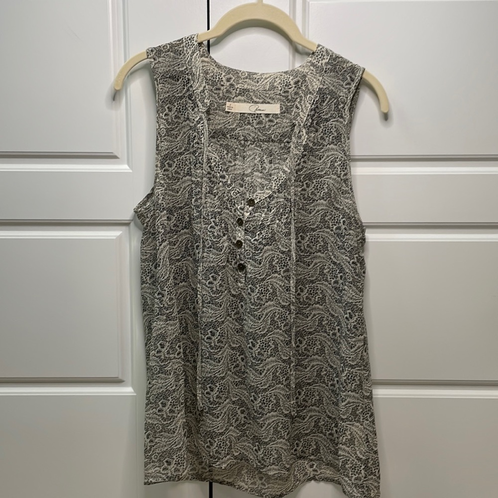 Patterson printed sleeveless top